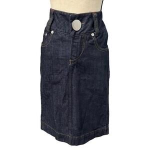 Miss Sixty Dark Blue Jean Skirt Size M